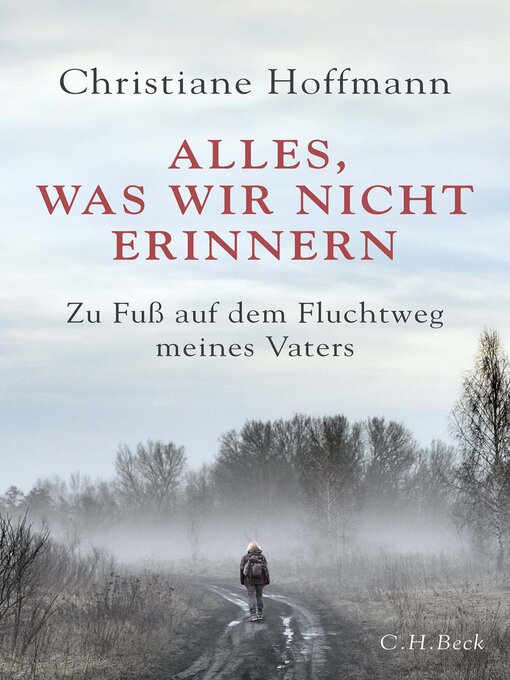 Title details for Alles, was wir nicht erinnern by Christiane Hoffmann - Wait list